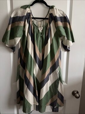 Mirth Seville Dress in Camper Stripe EUC